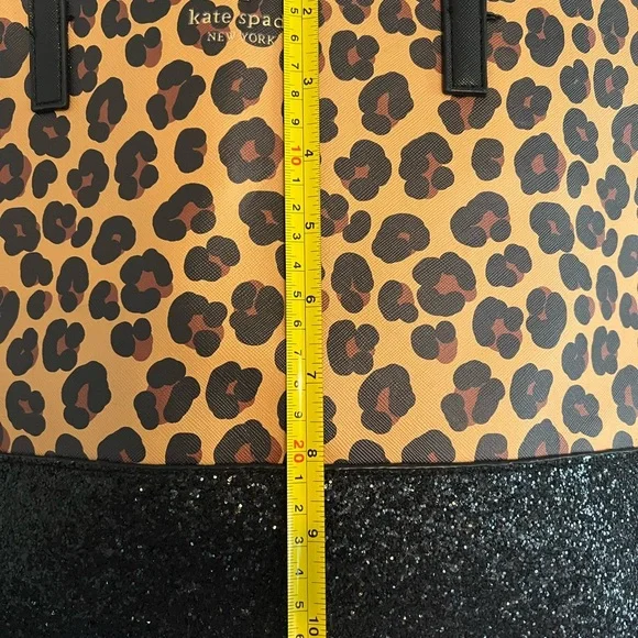 Kate Spade Leopard Print Tote with Black Accents - Picture 4 of 10